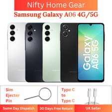 Image of Samsung Galaxy A06 64GB 128GB 4GB RAM 4G/5G Gold Black Light Blue