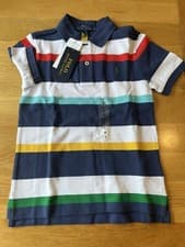 Image of Boys Polo Ralph Lauren Classic Short Sleeve Polo Shirt Blue Age 6 Y