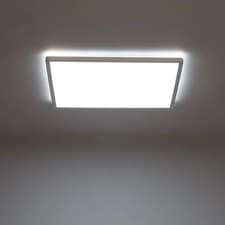 Image of 24W Square CCT LED Flush Ceiling Light White 420mm 3000K-5000K low profile 30mm