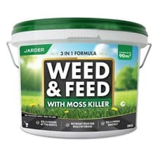 Image of Jarder Weed and Feed Lawn Treatment Lawn Weed Killer Granules Moss Killer 3kg