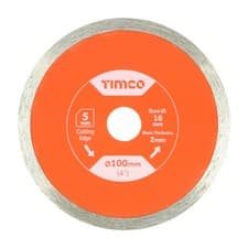 Image of Timco General Purpose Tile Ceramic Diamond Blade Cutting Continuous Various Size