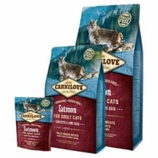 Image of Carnilove Salmon Cat Adult Dry Food Grain-Free For Sensitive & Long Hair Health