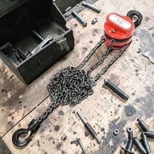 Image of Manual Chain Hoist 1T Ratchet Lifting Hook Puller Lever Block 1000kg DIY Garage