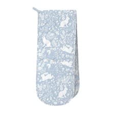 Image of William Morris Forest Life Blue Double Oven Glove