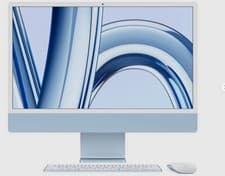 Image of Apple iMac M1 512GB 16GB Ram 8C CPU 8C GPU 4 Ports Blue 24" 4.5K Retina (VATINC)