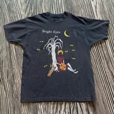 Image of 90's Bright Eyes Band Unisex Black T-shirt S-5XL