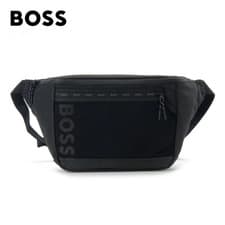Image of Hugo Boss Men's Belt Bag Black Recycled Polyester Body Bag 50552745 001