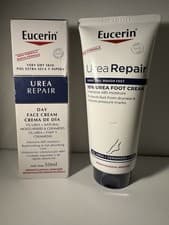 Image of Eucerin Face Cream Day 50 Ml Foot Urea Cream 100ml Both New Sealed