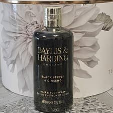 Image of Baylis & Harding Black Pepper & Ginseng Hair & Body Wash 300ml New