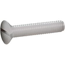 Image of Toolcraft Slotted Countersunk Screws DIN 963 Polyamide M4 x 20mm Pack Of 10