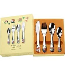 Image of Arthur Price XPCH1018 4 Piece Child's Cutlery Set, Stainless Steel (C)