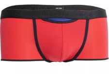 Image of Hom Mens Undewear,Plume Up HO1 Boxer Trunk, Red Size M
