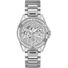 Image of Guess GW0464L1 Ladies Crystal Silver Multifunction Watch