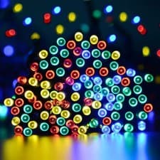 Image of Battery Operated Fairy Lights With Timer Christmas Tree IndoorOutdoor Xmas Decor