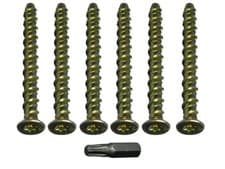 Image of Concrete Masonry Bolts Torx Head Self Tapping Anchor M6 X 50mm + Bit | Onestopdi