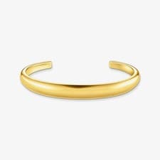 Image of THOMAS SABO Gold Plated Timeless Bangle AR115-413-39
