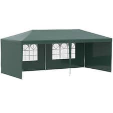 Image of Outsunny 6m x 3m Garden Gazebo Marquee Canopy Party Tent Canopy Patio Green