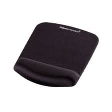 Image of Fellowes Plush Touch Mousepad Wristrest Black 9252003 *FREE DELIVERY*