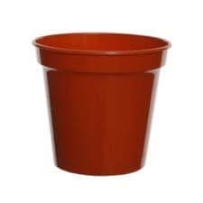 Image of Whitefurze Strong Plastic Terracotta 0.25 Litre Garden Plant Pot 10 Pack - 7.5cm