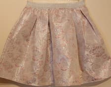 Image of Monsoon Children Party Perfect Ivy Jacquard Floral Skirt Age 7 - 8 Pink Bnwt