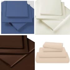 Image of Luxury Percale Fitted Sheets 200 Thread Count