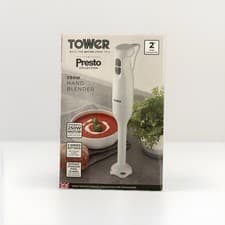 Image of TOWER Presto Hand Blender 2-Speed Sauces,Soups,Smoothies &more white 250W