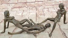 Image of NEW Bronze Sculpture Nude Art Statue,Female Art Erotic Quality Decor Artwork Art