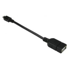 Image of USB 2.0 Micro B (M) to Type A (F) OTG Cable for Android Devices with a Micro USB