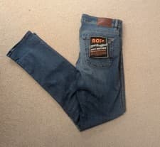 Image of Boss Hugo Boss Men's Soft Motion Delaware Slim Fit Jeans, Blue Size W33 L36 NWT
