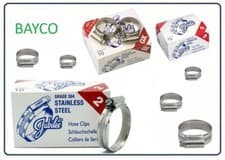 Image of STAINLESS STEEL JUBILEE CLIPS. GENUINE JUBILEE BRAND HOSE CLIP MADE IN UK