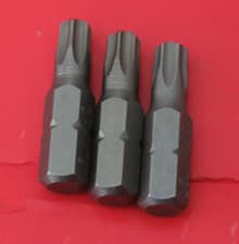 Image of TORX T27 X 3 TORX SCREWDRIVER BITS CHROME VANADIUM