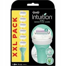 Image of Wilkinson Sword Intuition Sensitive Care Razor 2in1 with 6 Refill Cartridges XXL