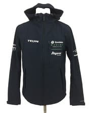 Image of Superdry Windtrekker Men's Jacket Size S Navy Logo Hooded Pockets Zip Up New F1