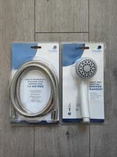 Image of Croydex Amalfi Shower Set – 1 Function Handset + 1.5m Stainless Steel Hose - New