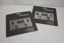 Image of Pair of Blomus Vindo Self Adhesive Double Towel Hooks - Stainless Steel