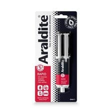 Image of 6 x Araldite Epoxy Rapid 24ml Syringe Strong Adhesive Glue