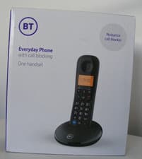 Image of BT Everyday Cordless Phone with Basic Call Blocking - Black (090661)
