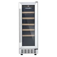 Image of Cookology CWC300SS Wine Cooler | S/Steel 20 Bottle 30cm Undercounter Fridge