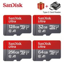 Image of SanDisk Ultra Micro SD 32GB 64GB 128GB Class 10 SDHC SDXC Memory Card & Adapter