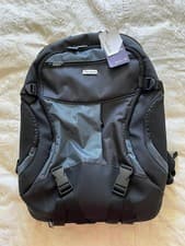 Image of New Targus 18” XL Laptop Bag Backpack Black / Blue Rucksack BNWT RRP £85