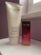 Image of NEOM ORGANICS REAL LUXURY MAGNESIUM BODY BUTTER AND MINI BATH MILK