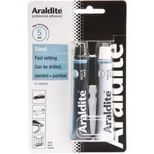 Image of Araldite Rapid Steel Epoxy Glue 2 x 15ml Strong Metal Adhesive Bond Fast Set