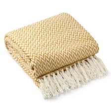 Image of Chevron Collection Recycled Cotton Throw