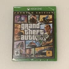 Image of Grand Theft Auto V (Xbox One, 2014) Premium Edition NEW SEALED