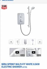Image of MIRA Sprint Electric Shower - White