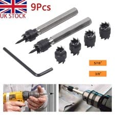 Image of WELD CUTTER SET 9 pc SPOT TOOLS HSS 3/8" & 5/16" Spot Weld Removal Drill Bit Set