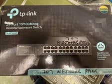 Image of TP-LINK 24-Port 10/100 Unmanaged Desktop/Rackmount Switch, Steel Case - (TL-SF1