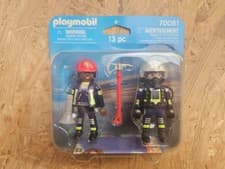 Image of Playmobil City Action Fire Fighters Figure Set 70081 New Sealed 2019