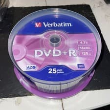Image of Verbatim 43550 4.7GB Spindle - 25 Pack, New And Sealed DVD +R