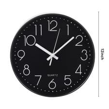 Image of Wall Clock Silent Non Ticking Office Living Room Clocks Quartz Sweep Movement